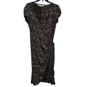 Max Studio Wrap Dress Size 1X Woman Stretch Office Careerwear Workwear Business